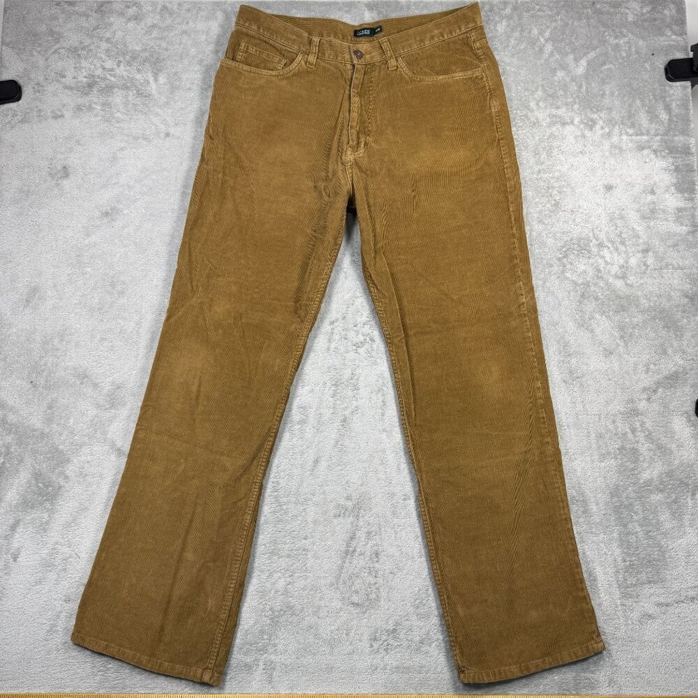 J Crew Mens Corduroy Pants Straight Leg Business Casual Preppy Grandpa Brown